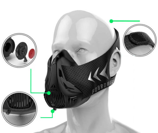Masque d'entrainement sportif de simulation "ALTITUDE"